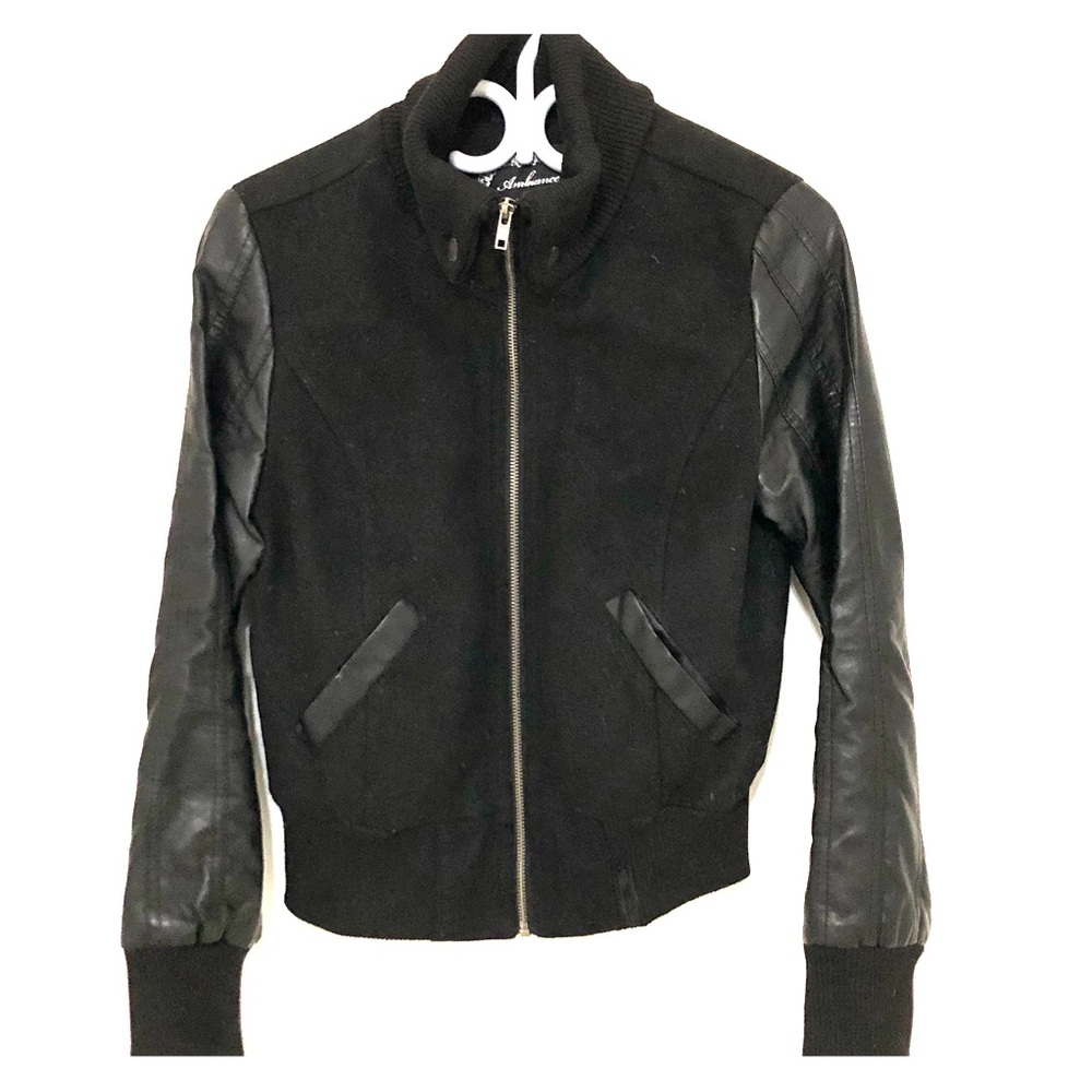 Lightweight Faux Leather Jacket